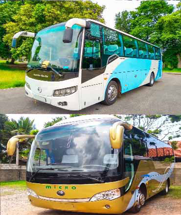 Yutong Coach for tourist groups car hire Sri Lanka