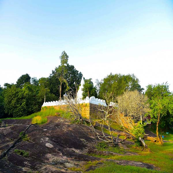ridi viharaya sarasum gala - the stupa is constructed on the rock 