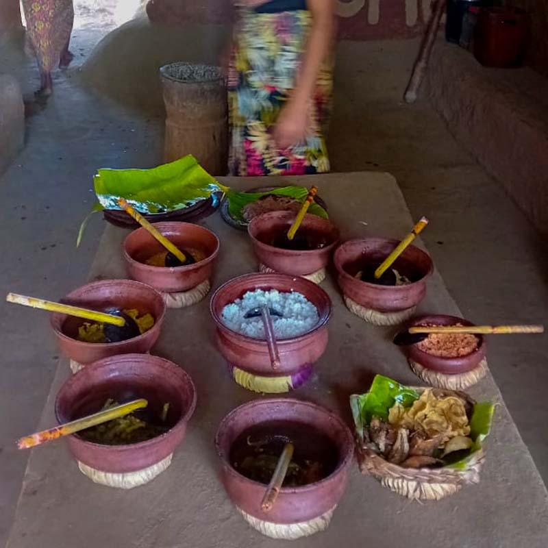 traditional wood-fired cooking of aromatic rice and curry.