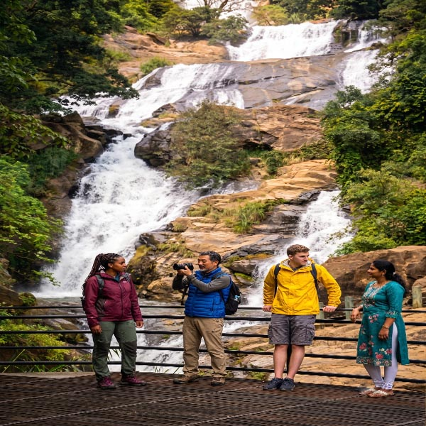 The ideal location to capture treasured travel photos is the Ravana Waterfalls.