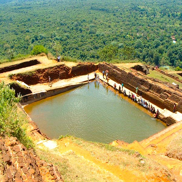 pond top of sigiriya rock -