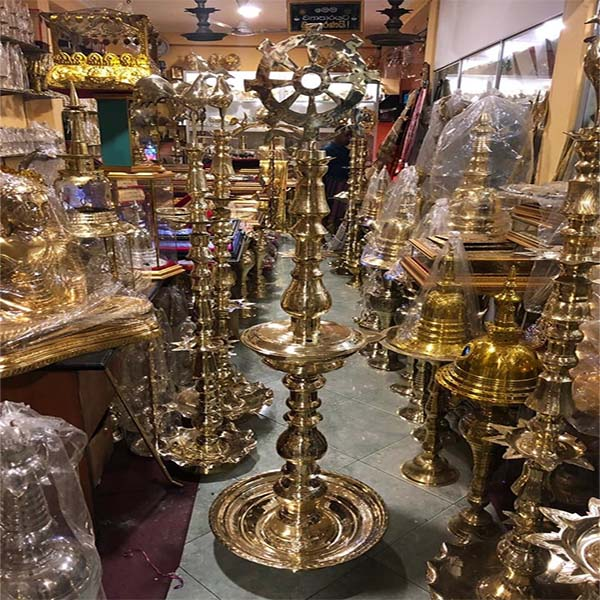 Brassware traditionally made in the Kandy area