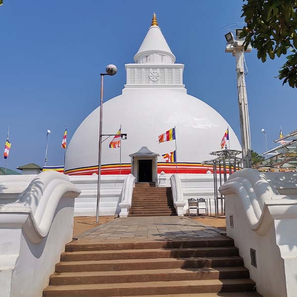Kirivehera at the Katharagam holy place.
