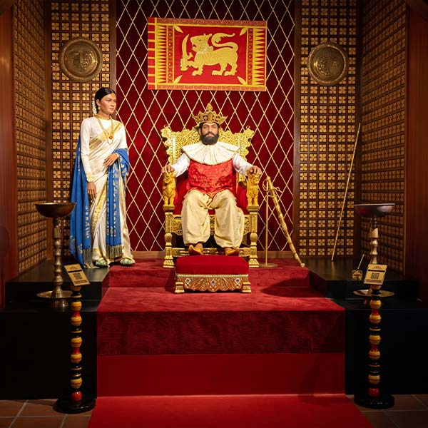 King Sri Vikrama Rajasinghe display inside the Kandy Wax Museum