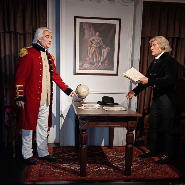 British colonial figures at the Ehelepola Walawwa Wax Museum