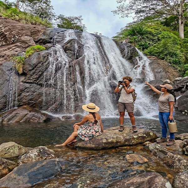 three ladies enjoing their day trip
